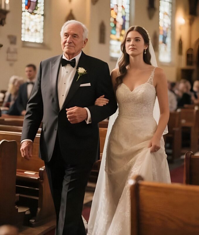 A WOMAN HIRED A STRANGER TO WALK HER DOWN THE AISLE — AND IT CHANGED
